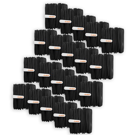 Hamiltonbuhl Skooob Tangle Free Earbud Covers, Jet Black, 20PK SKB-BLK